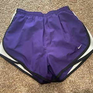 Purple Nike shorts